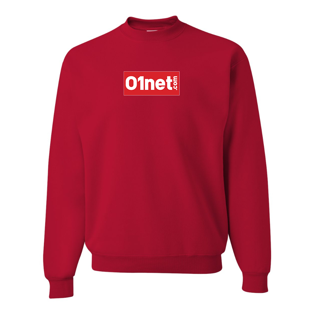 Men's 01net Logo JERZEES NuBlend Crewneck Sweatshirt