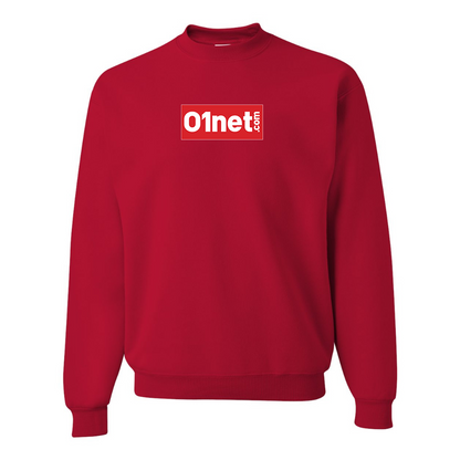 Men's 01net Logo JERZEES NuBlend Crewneck Sweatshirt