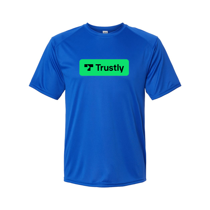 Men's Trustly Horizontal Logo Polyester T-Shirt