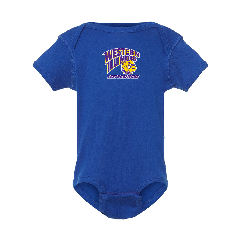 Western Illinois Leathernecks Rabbit Skins Infant Baby Rib Bodysuit