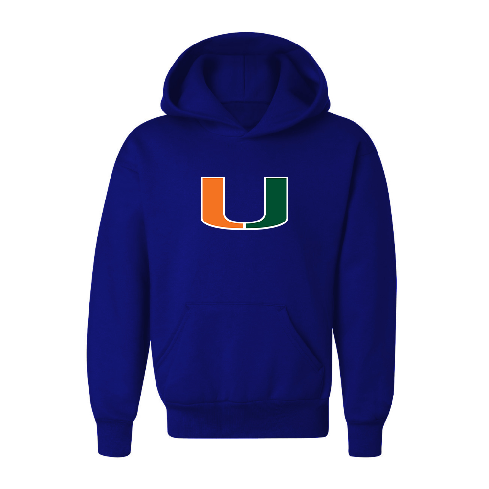 Youth Miami Hurricanes Logo Pullover Hoodie