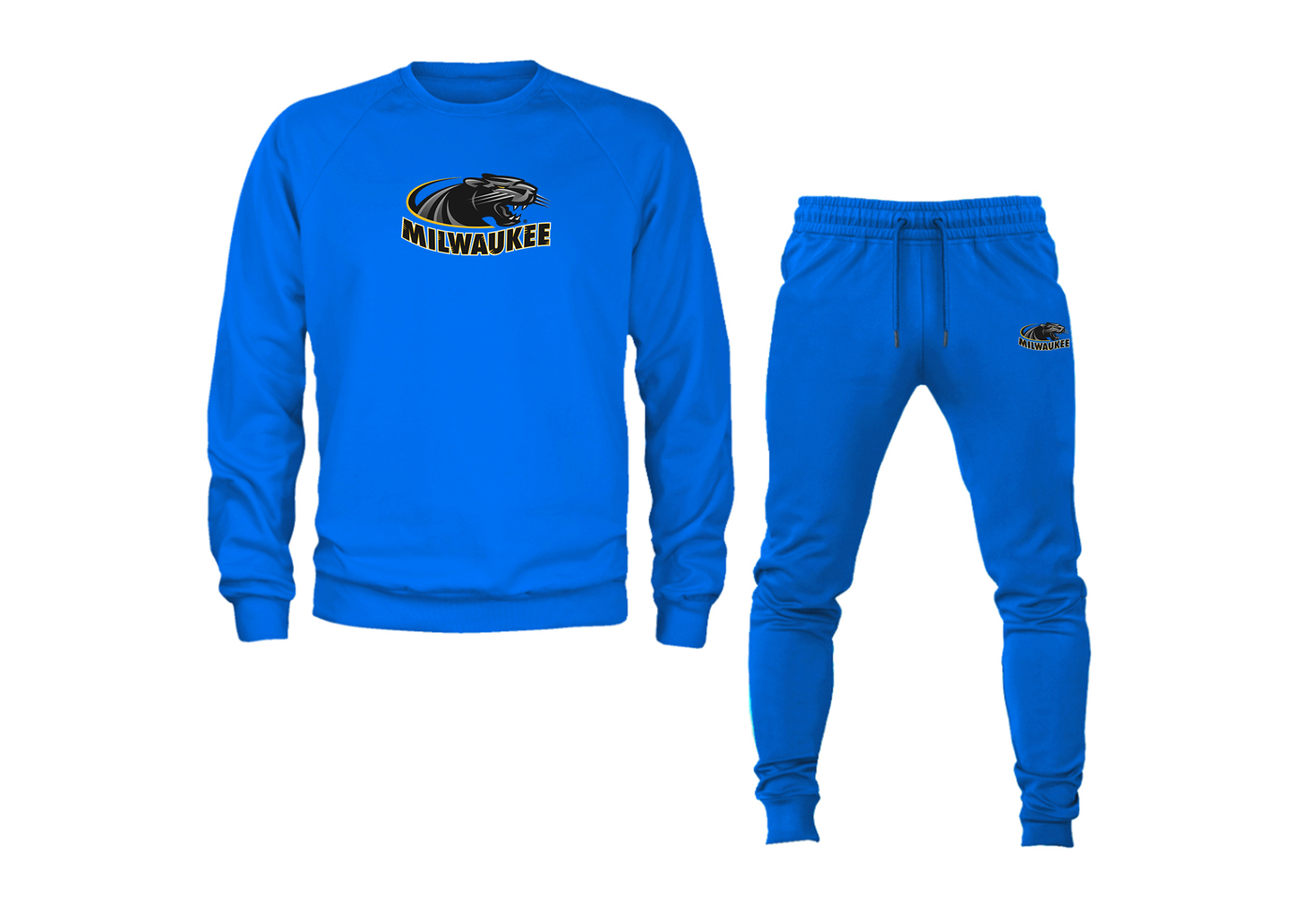 Men's Wisconsin Milwaukee Panthers Crewneck Sweatshirt Joggers Suit