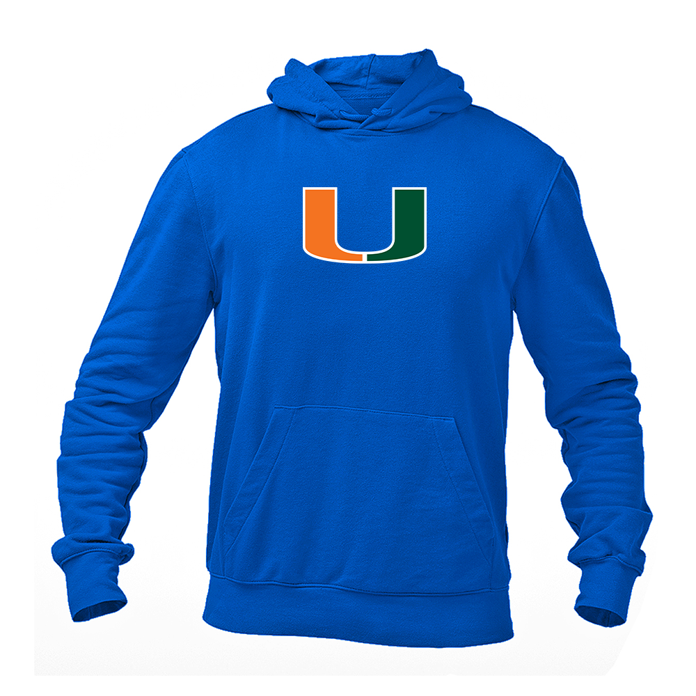 Men's Miami Hurricanes Logo Pullover Hoodie