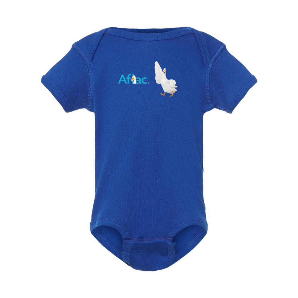 Aflac Logo and Duck  Rabbit Skins Infant Baby Rib Bodysuit