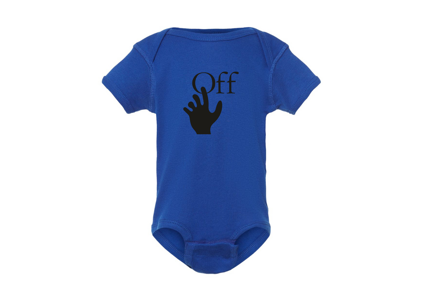 Off-White Hand  Rabbit Skins Infant Baby Rib Bodysuit