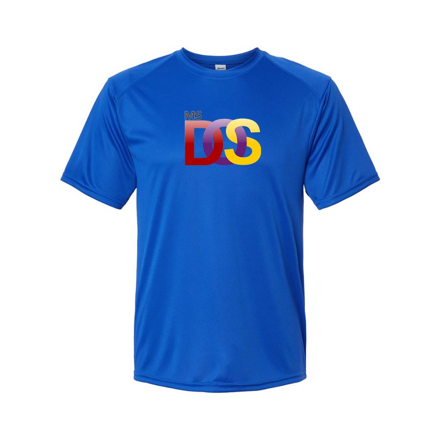 Men's MS DOS Logo Polyester T-Shirt