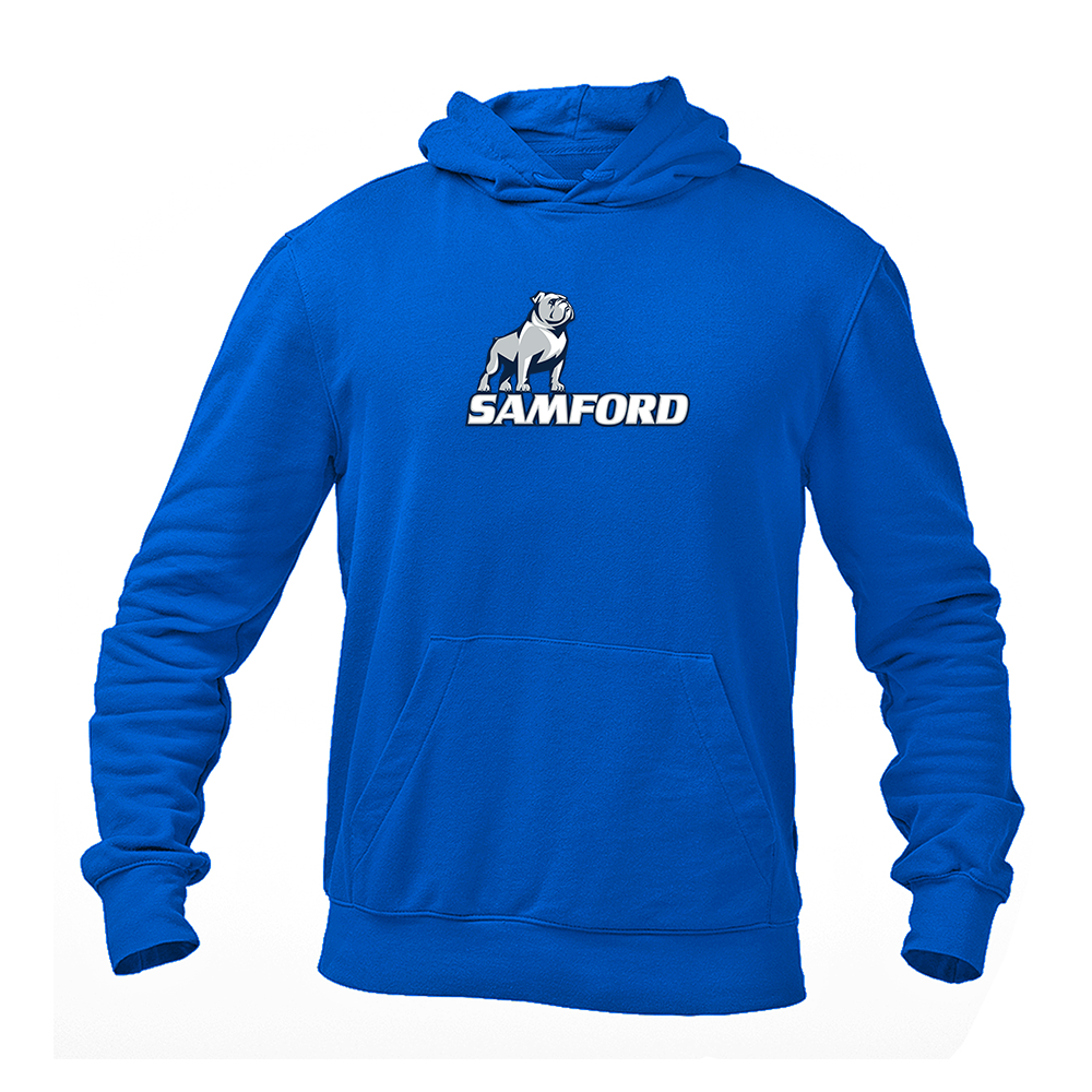 Men's Samford Bulldogs Logo Softstyle Midweight Hooded Sweatshirt