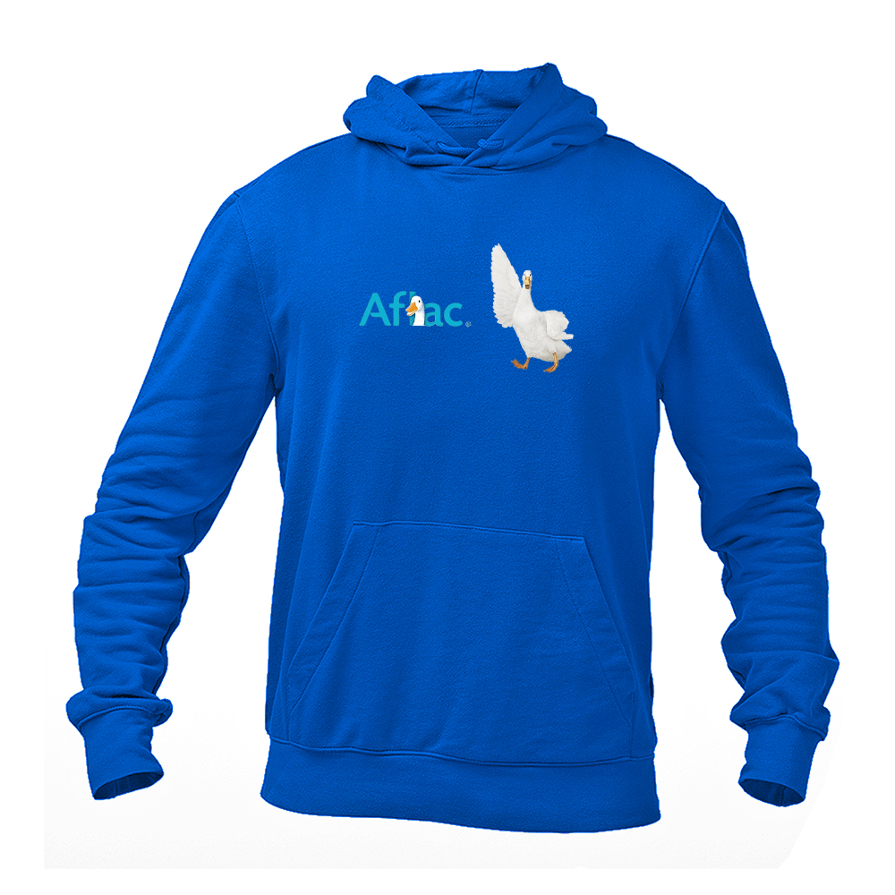Men's Aflac Logo and Duck Gildan  Heavy Blend Hooded Sweatshirt