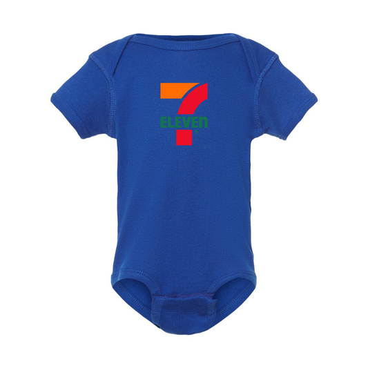 7 Eleven Logo  Rabbit Skins Infant Baby Rib Bodysuit