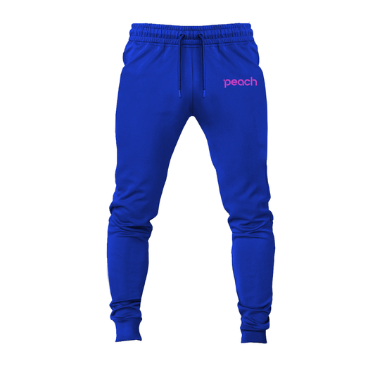 Men's Peach Aviation Logo Joggers Sweatpants