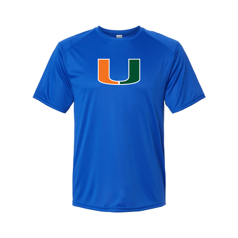 Men's Miami Hurricanes Logo Polyester T-Shirt