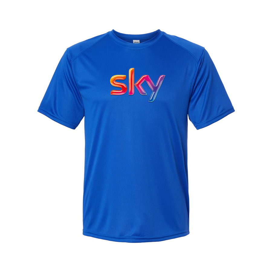 Men's Sky Logo Polyester T-Shirt