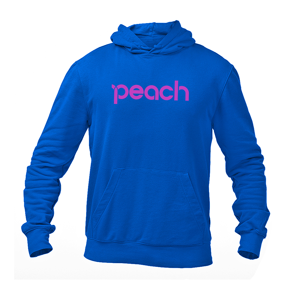 Men's Peach Aviation Logo Pullover Hoodie