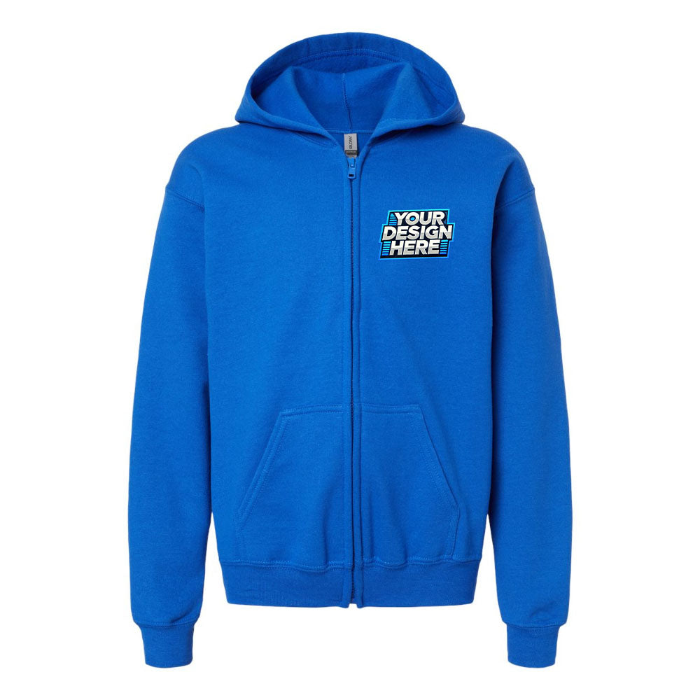 Customize - Gildan - Heavy Blend™ Youth Full-Zip Hooded Sweatshirt - 18600B