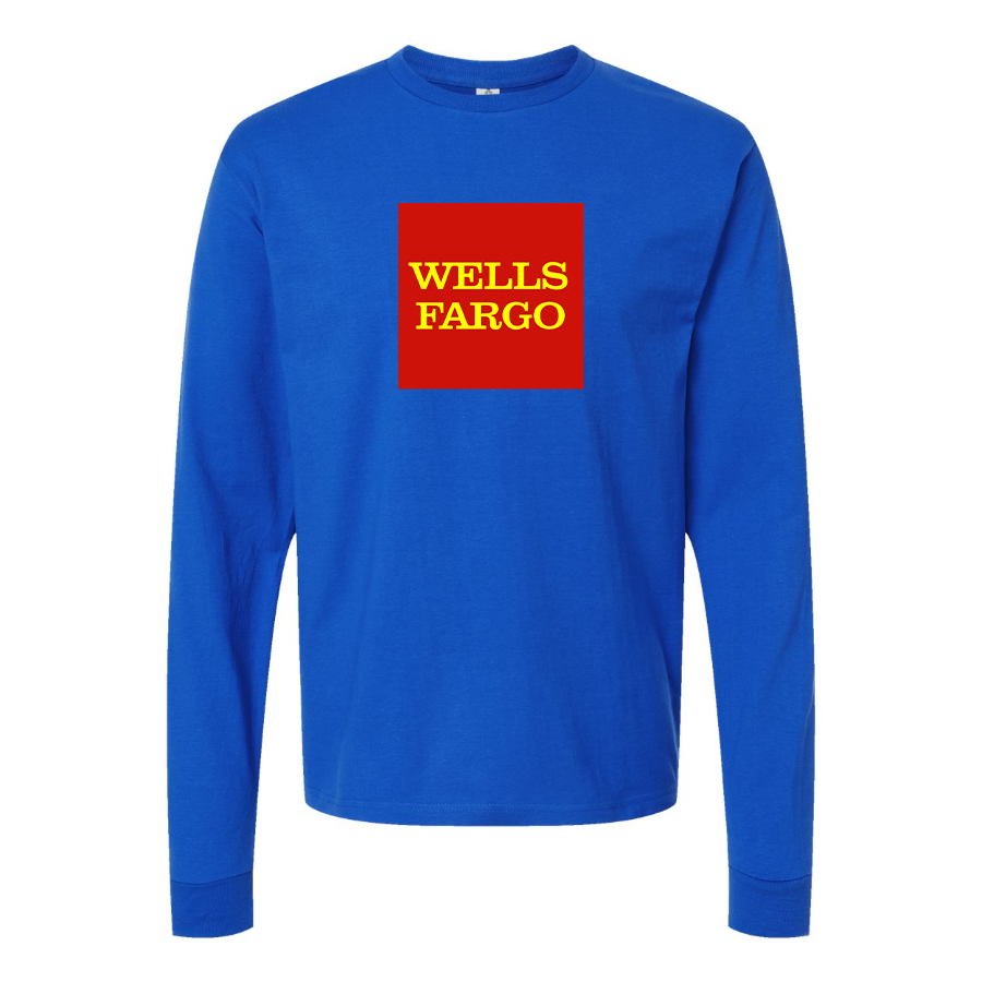 Youth Wells Fargo Logo Cotton Long Sleeve T-Shirt