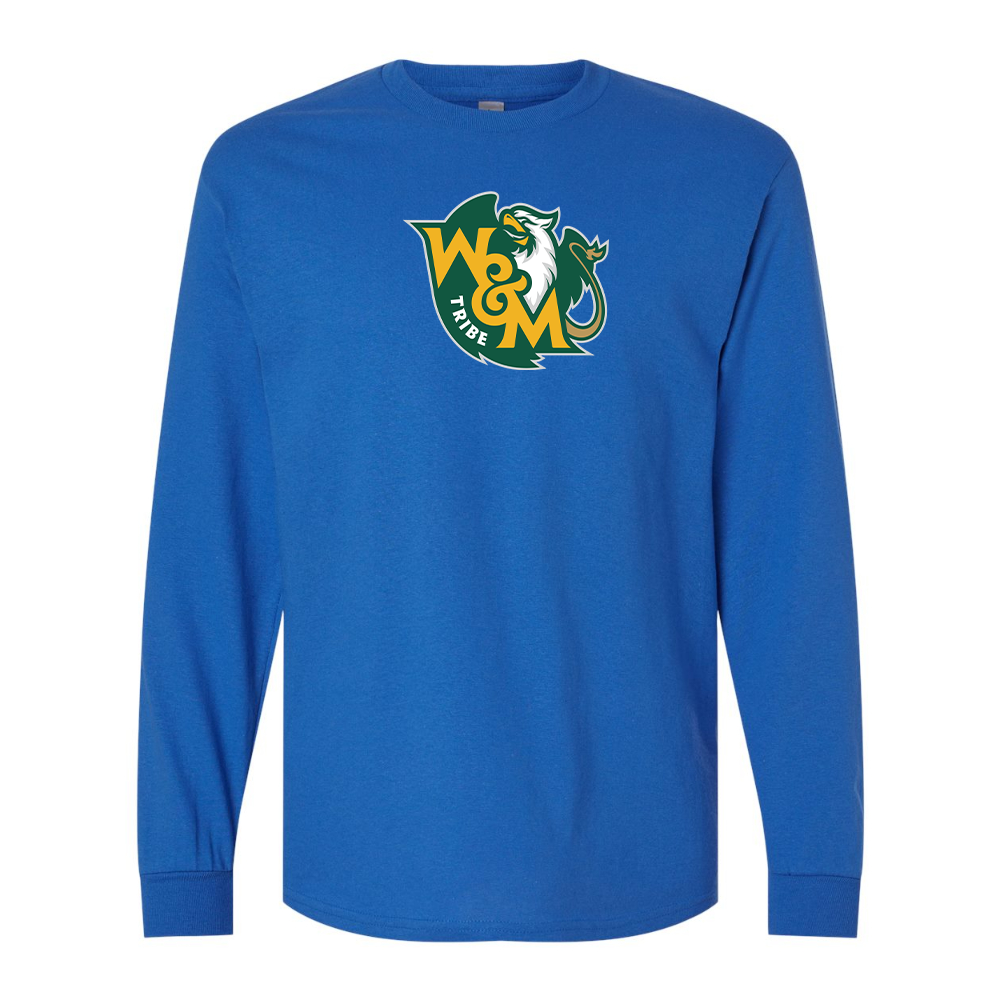 Men's William and Mary Tribe Gildan Heavy Cotton Long Sleeve T-Shirt
