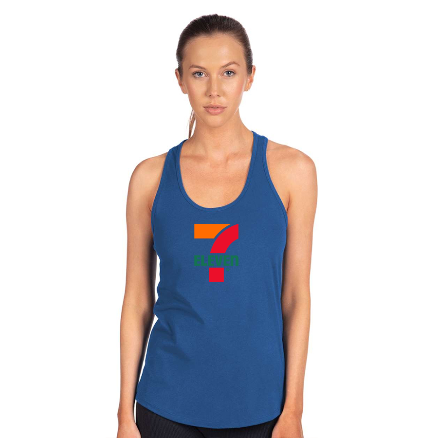 Women's 7 Eleven Logo Next Level Ideal Racerback Tank