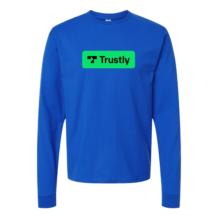 Youth Trustly Horizontal Logo Cotton Long Sleeve T-Shirt