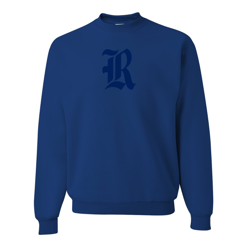 Men's Rice Owls Logo  JERZEES NuBlend Crewneck Sweatshirt