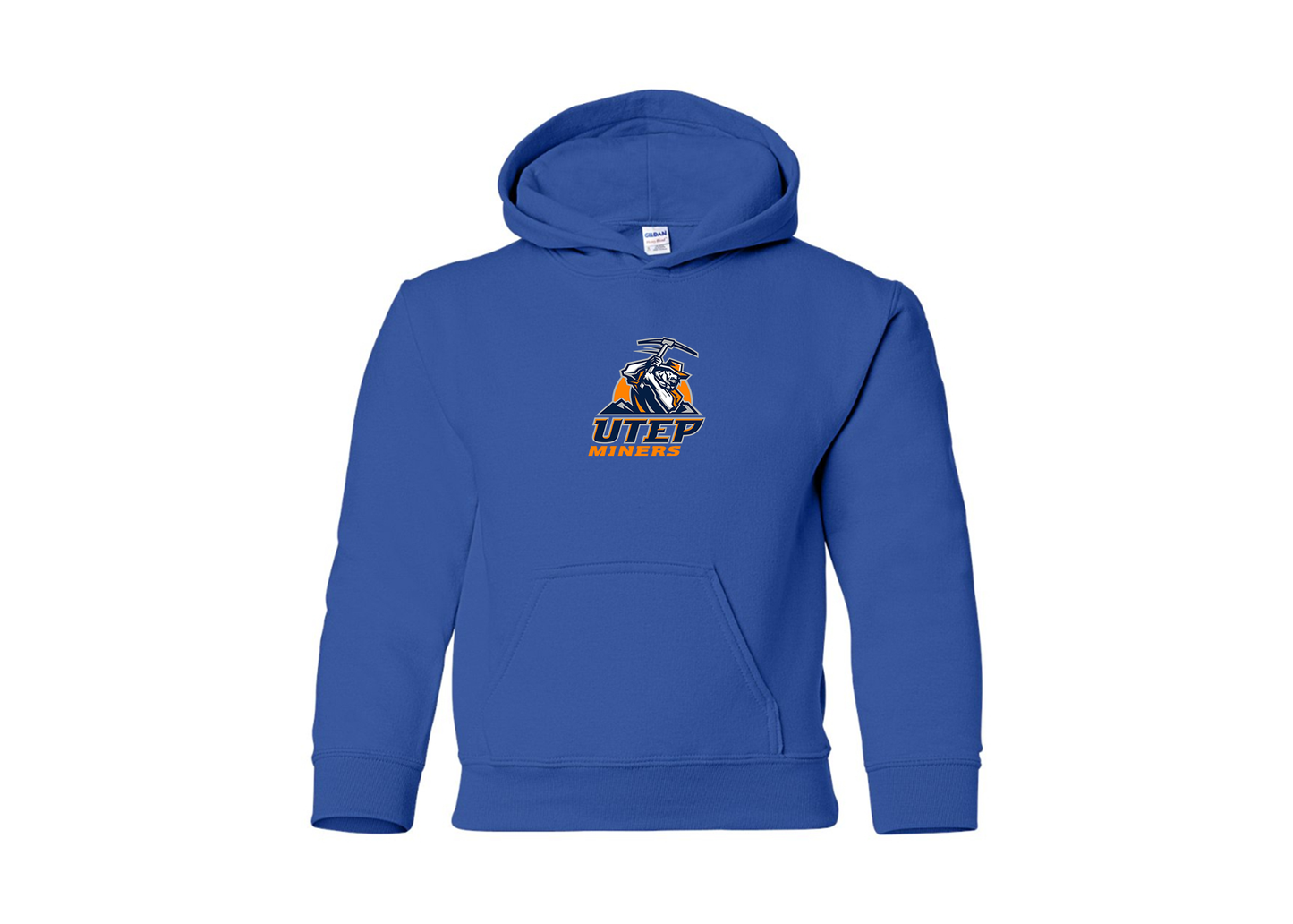 Youth UTEP Miners Gildan Heavy Blend  Hooded Sweatshirt