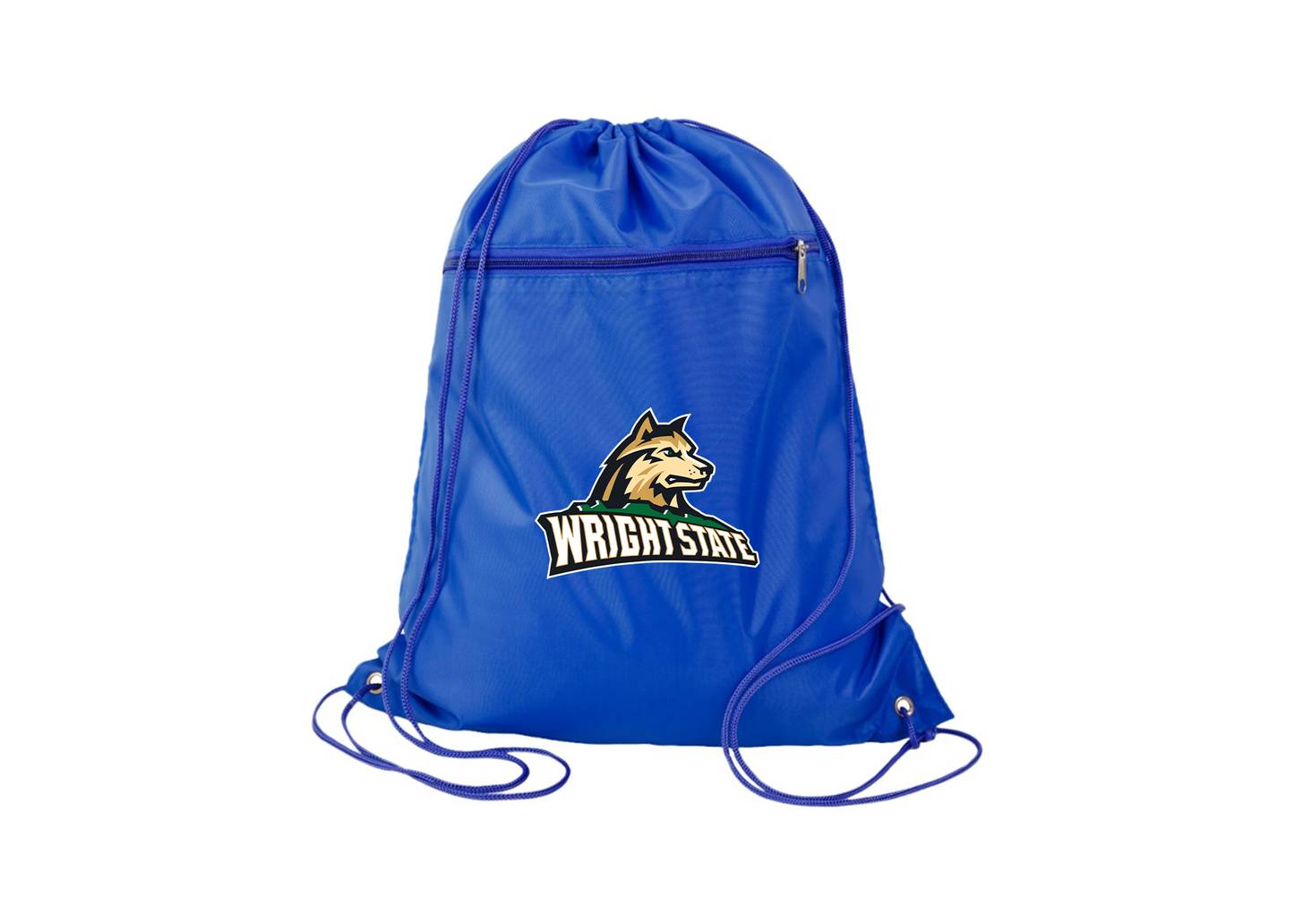 Wright State Raiders Q-Tees - Polyester Cinchpack
