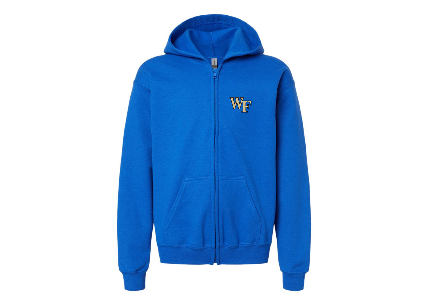 Gildan Heavy Blend Youth Wake Forest Demon Deacons Full Zip Hooded Sweatshirt