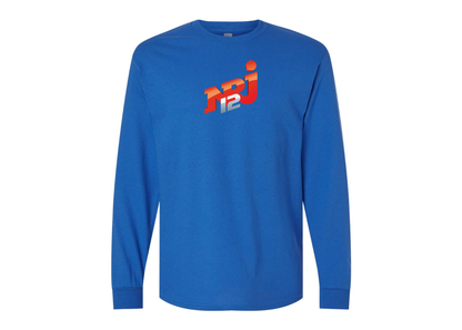 Men's NRJ 12 Logo Gildan Heavy Cotton Long Sleeve T-Shirt
