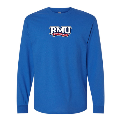 Men's Robert Morris Colonials Logo Gildan Heavy Cotton Long Sleeve T-Shirt