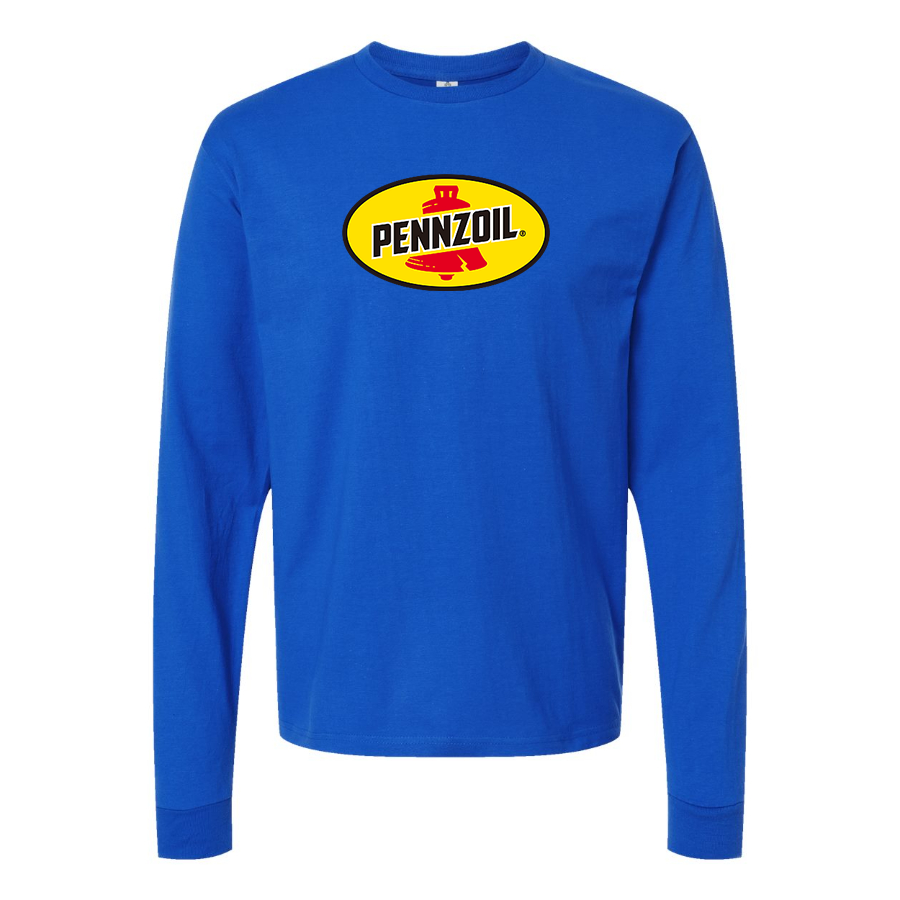 Youth Pennzoil Logo Cotton Long Sleeve T-Shirt