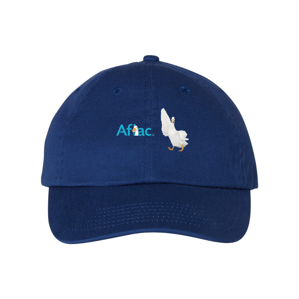 Aflac Logo and Duck Valucap Adult Bio-Washed Classic Dad Hat