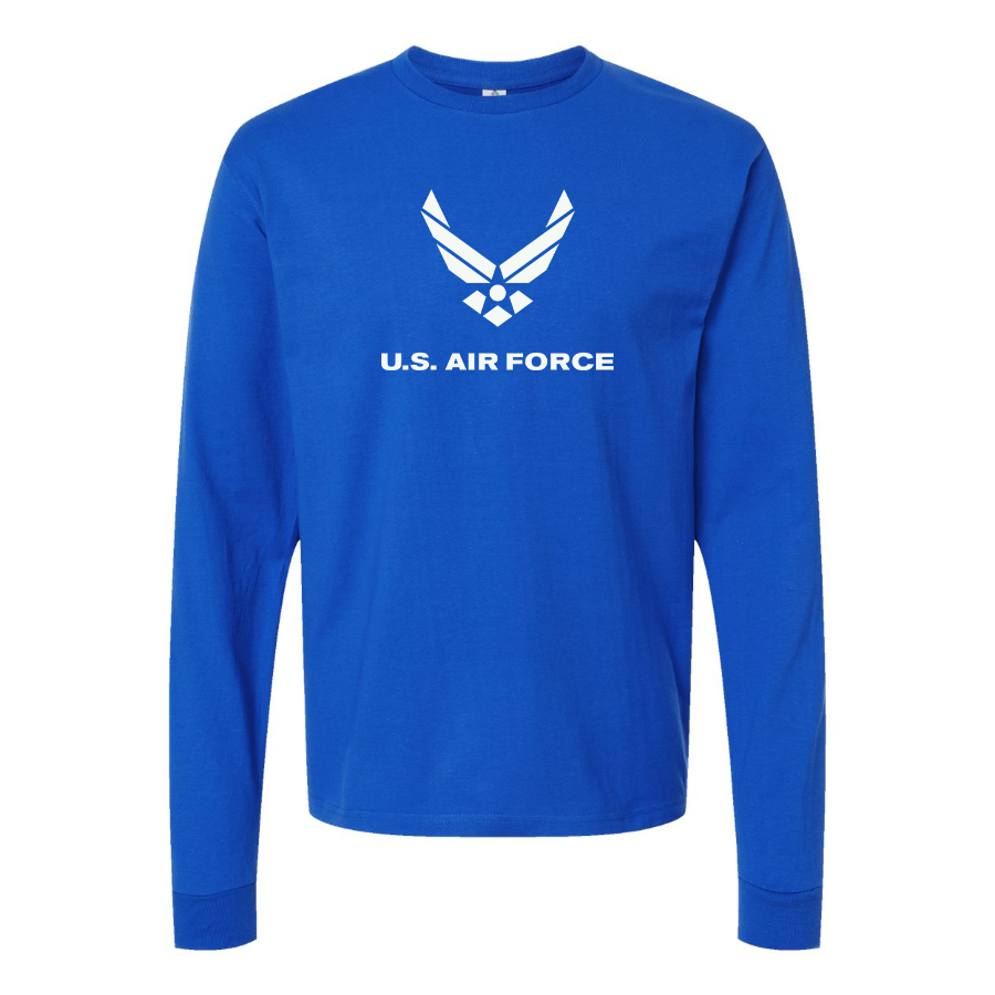 Youth US Airforce Logo Cotton Long Sleeve T-Shirt