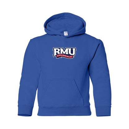 Youth Robert Morris Colonials Logo Gildan Heavy Blend  Hooded Sweatshirt