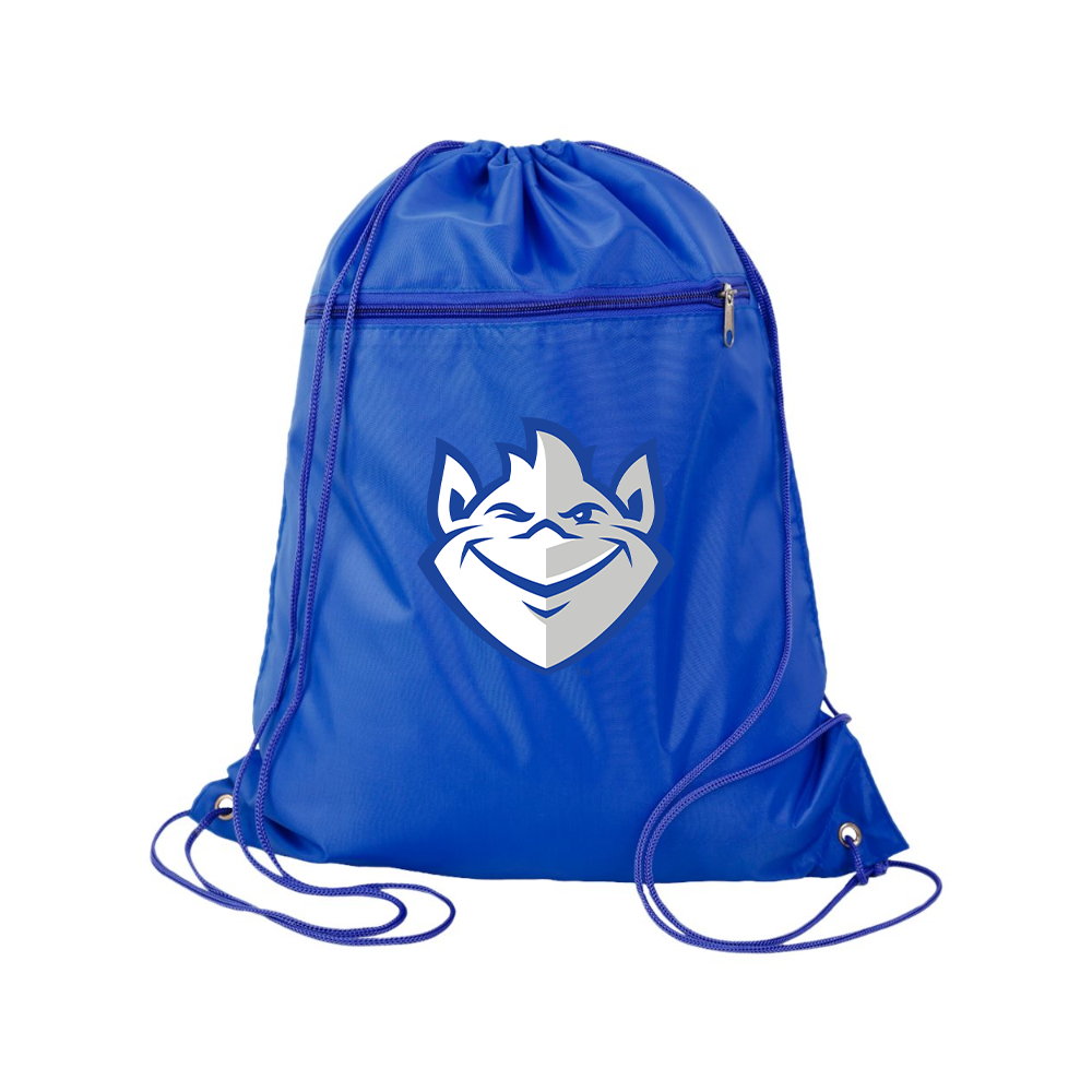 Saint Louis Billikens Logo Q-Tees - Polyester Cinchpack