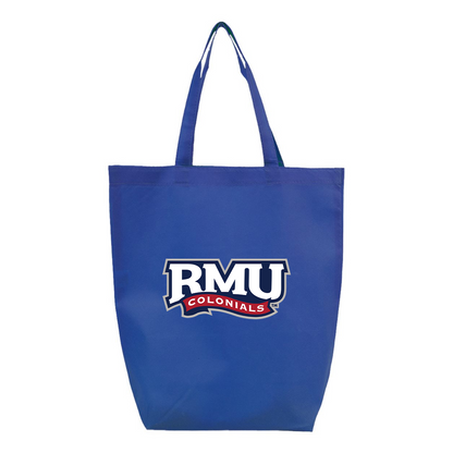 Robert Morris Colonials Logo Q-Tees Non-Woven Gusset Bottom Tote