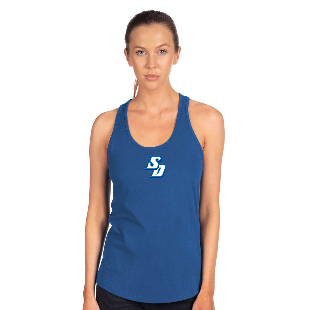 Women's San Diego Toreros Logo Next Level Ideal Racerback Tank