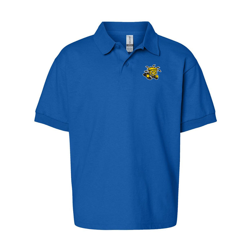 Youth Wichita State Shockers Gildan Dry Blend Jersey Polo