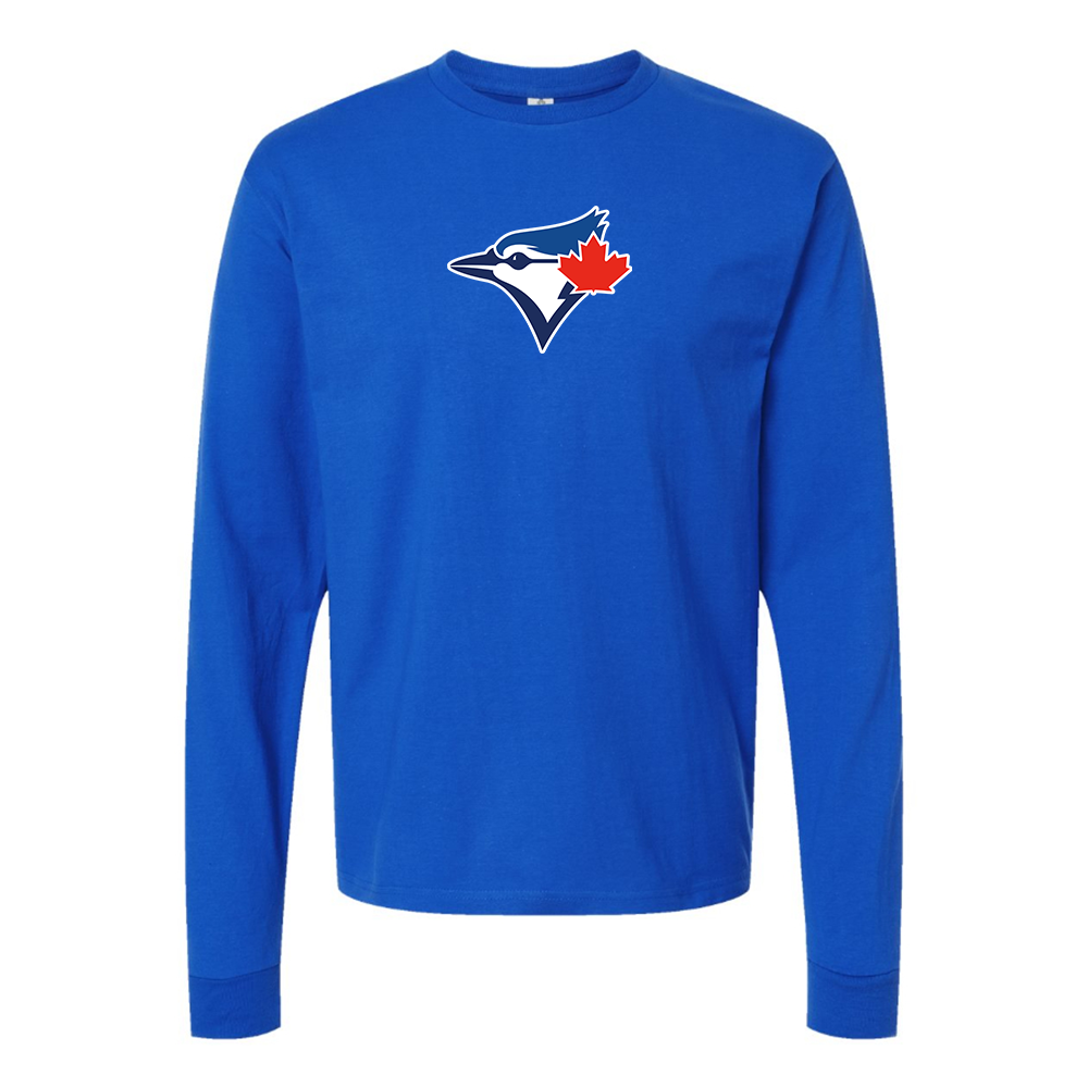 Men's Bluefield Blue Jays Logo Long Sleeve T-Shirt