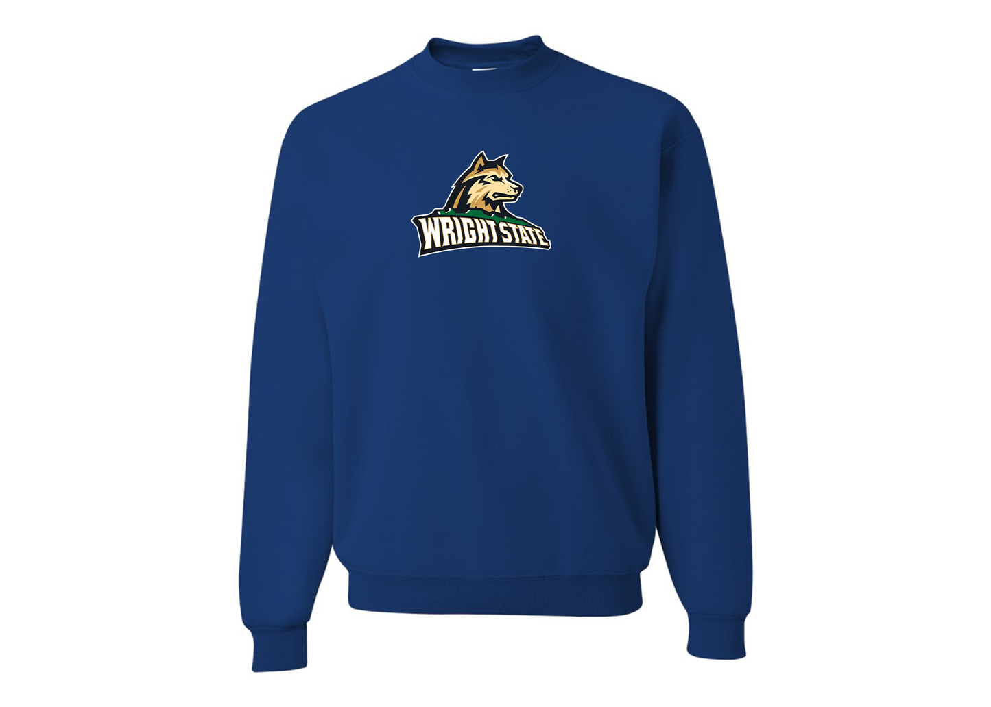 Men's Wright State Raiders JERZEES NuBlend Crewneck Sweatshirt