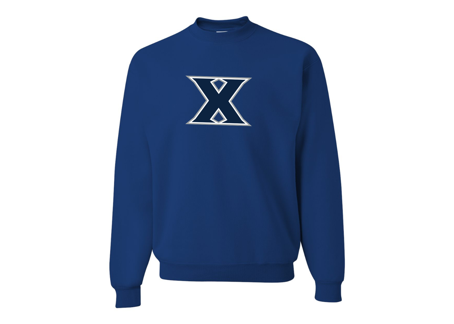 Men's Xavier Musketeers JERZEES NuBlend Crewneck Sweatshirt