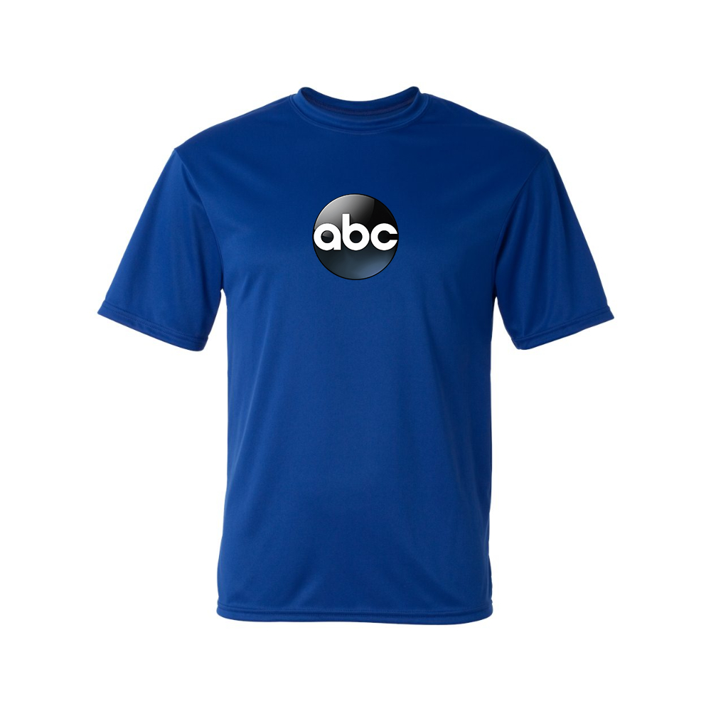Men's Abc Logo Polyester T-Shirt