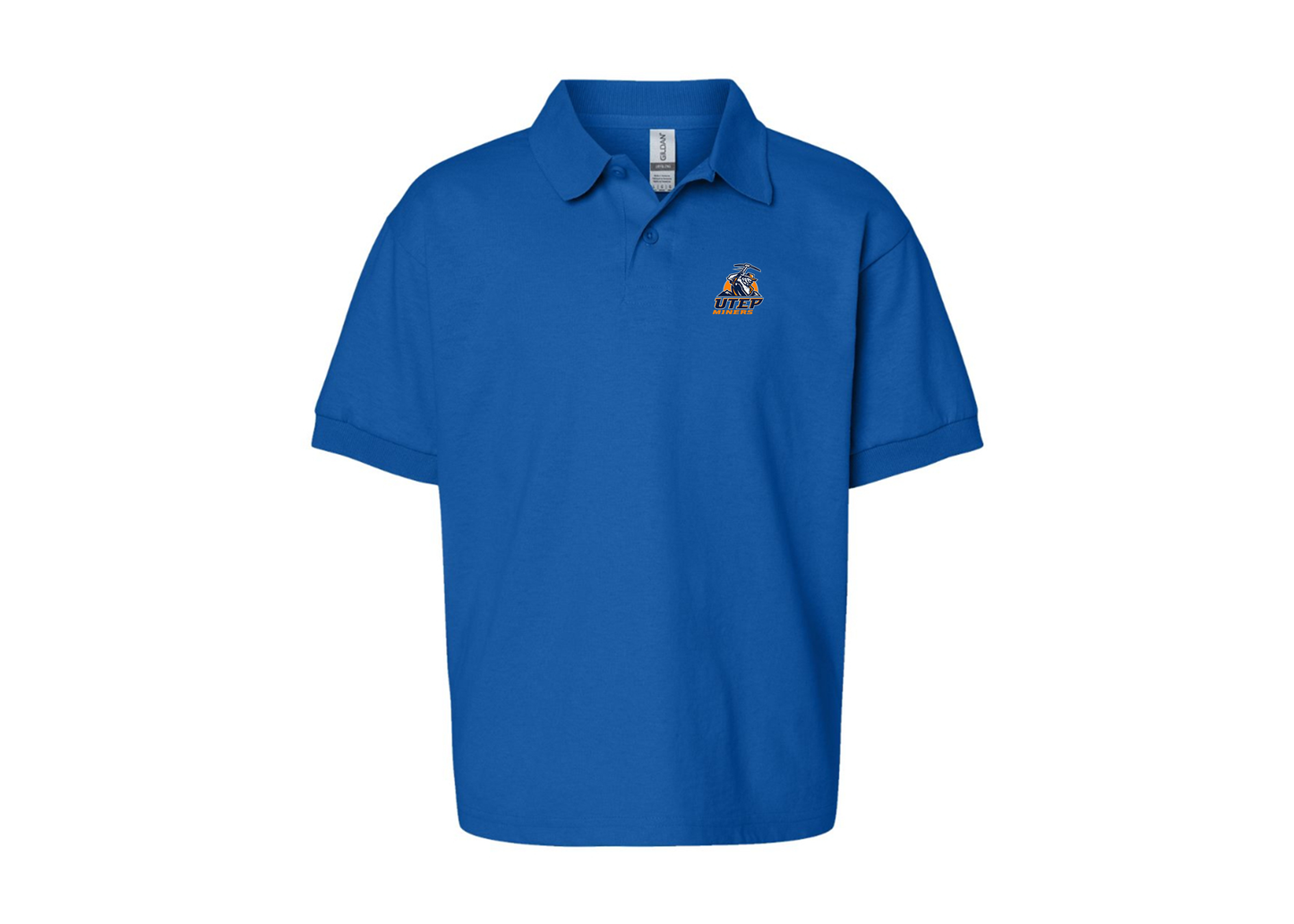 Youth UTEP Miners Gildan Dry Blend Jersey Polo