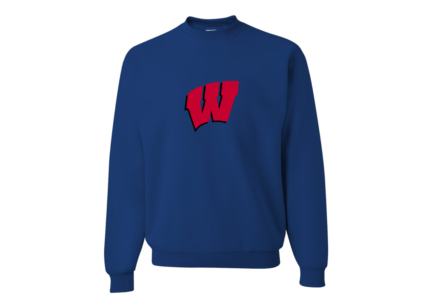 Men's Wisconsin Badgers JERZEES NuBlend Crewneck Sweatshirt