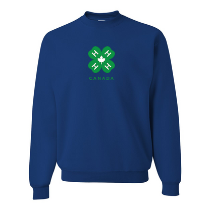 Men's 4H Canada Logo JERZEES NuBlend Crewneck Sweatshirt