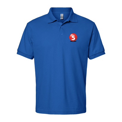 Men's ABC TV5 Logo Gildan Dry Blend Jersey Polo