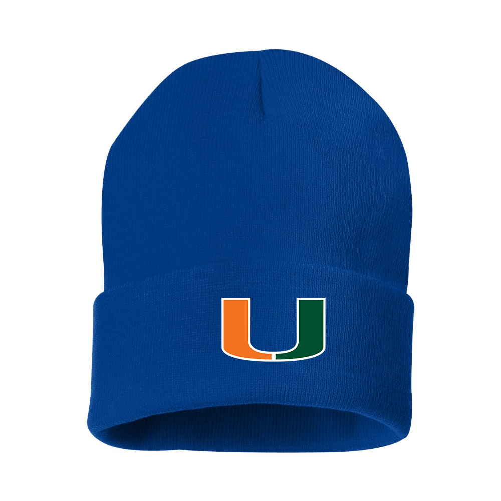 Miami Hurricanes Logo Beanie Hat