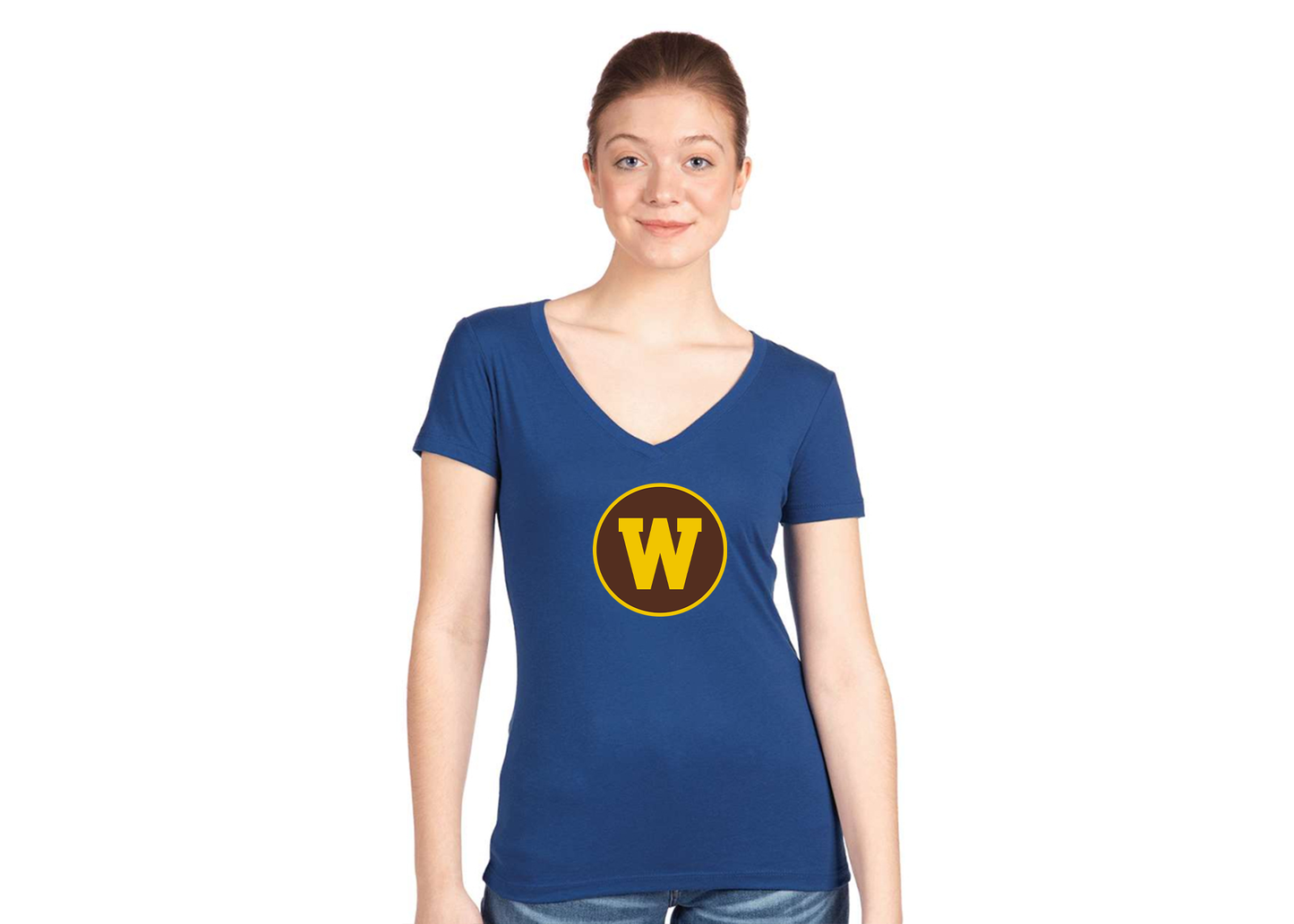 Women's Western Michigan Broncos Next Level V-Neck T-Shirt