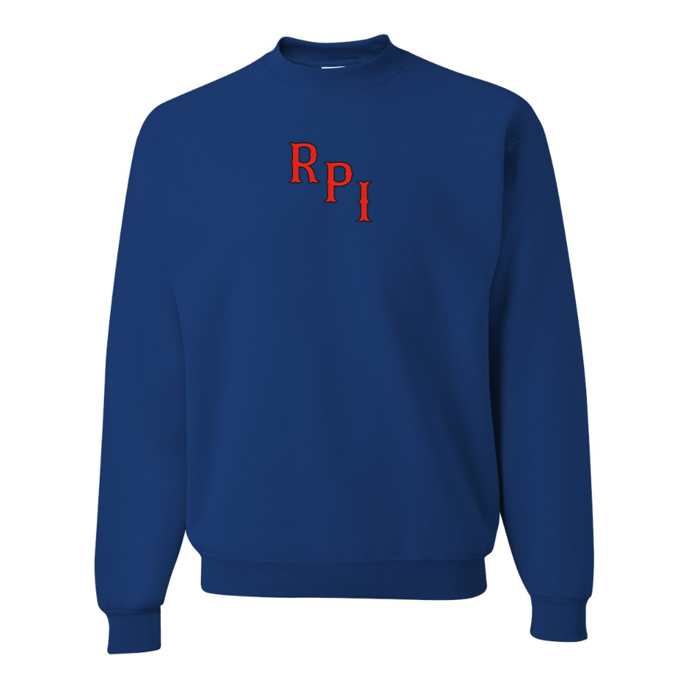 Men's RPI Engineers Logo JERZEES NuBlend Crewneck Sweatshirt