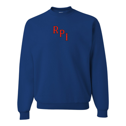 Men's RPI Engineers Logo JERZEES NuBlend Crewneck Sweatshirt