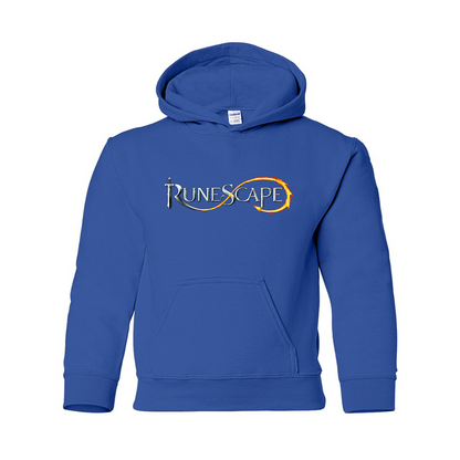 Youth Runescape Logo Gildan Heavy Blend  Hooded Sweatshirt