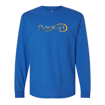Men's Runescape Logo Gildan Heavy Cotton Long Sleeve T-Shirt